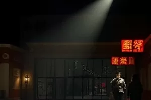 渔港黎明渔船归港